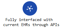 Fully interface with current EHRs through APIs
